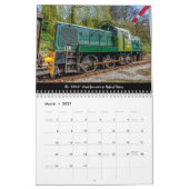 ディーン蒸気鉄道カレンダーの森 カレンダー (3月 2027)