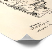 ディーン・ウォール電話1907年パテントアートオールド・ピーパー ポスター (角)