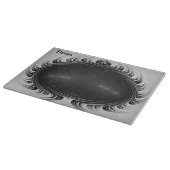 ディーン～驚くべき白黒オリジナルフラクタル カッティングボード (角)