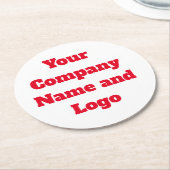 ディー紙コースター ラウンドペーパーコースター (アングル)