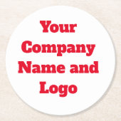 ディー紙コースター ラウンドペーパーコースター (正面)