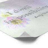 ディ感動的キンソン文学引用文ソフトカラー ポスター (角)