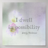 ディ感動的キンソン文学引用文ソフトカラー ポスター (正面)