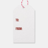 ディ素朴アジョイホリデイギフトラベル ギフトタグ (裏面)