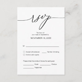 ディ結婚ナーの出欠、食事のオプション エンクロージャーカード