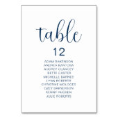 ディ結婚ナー客モダン席表 テーブルナンバー (裏面)