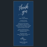 ディ結婚ナー，場所設定サンキューカード プログラム<br><div class="desc">これは高級なネモダンイビー·ブルーディナー·プレース設定サンキューカードです共有は、お客様の席に座り、お客様の席に座るときに、お客様に愛の気持ちを読示すパーソナライズされたこと感謝していができます。特別な日のお祝いを始める素晴らしい方法だ！
 詳しいデザインとインスピレーション：www.zazzle.com/teeshaderrick #TeeshaDerrick</div>