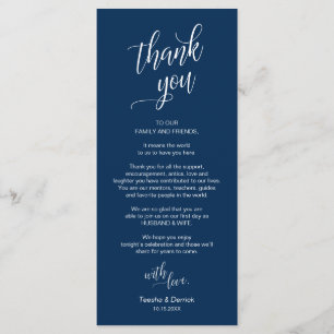 ディ結婚ナー，場所設定サンキューカード プログラム