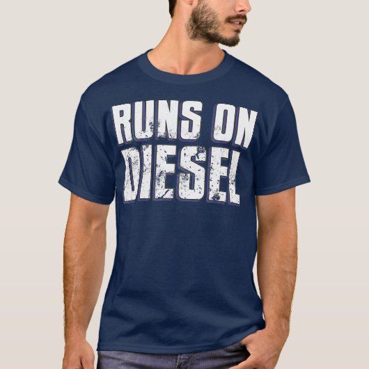 ディ走ーゼルタおもしろいボのディーゼルのディーゼル転がディーゼル Tシャツ (正面)