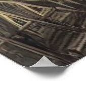 ディ飛んでいるーセルパンクci上の機械| AI Art Poster ポスター (角)