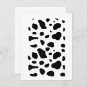 ディ・ダルマティおもしろいアの衣装スーツハロウィーン・キッド・アドゥ 招待状 (正面/裏面)