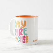 デイアカラフルリー先生 ツートーンマグカップ (正面左)