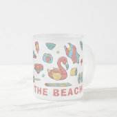 デイアットザビーチ- 2025 フロストグラスマグカップ (正面右)