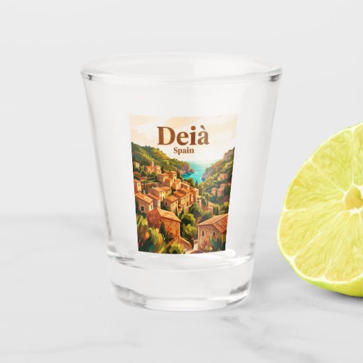 デイア(Deià) スペイン ショットグラス (正面)