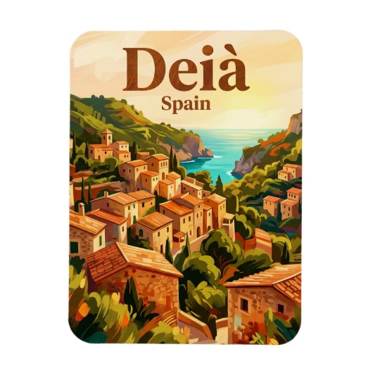 デイア(Deià) スペイン マグネット (縦)