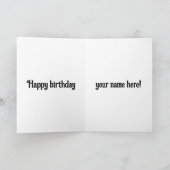 デイイ素晴らしシカン誕生日カードを持っている シーズンカード (内部)