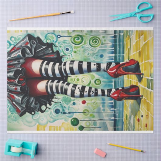 デイウィッモダンチデコペスタイリッシュー紙 薄葉紙 (クラフト)