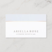 デイエレガントスパとサロンホワイトグレー金ゴールド 名刺 (正面)