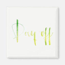 デイオフグリーンリーフブラックウィークプランナーホームホワイト マグネット