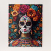 デイオブザデッドシュガースカルヒドゥン名前をカスタムする ジグソーパズル (縦)