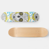 デイオブザデッドシュガースカル漫画タトゥーデザイン スケートボード (横)