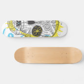 デイオブザデッドシュガースカル漫画タトゥーデザイン スケートボード (横)