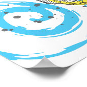 デイオブザデッドシュガースカル漫画タトゥーデザイン ポスター (角)