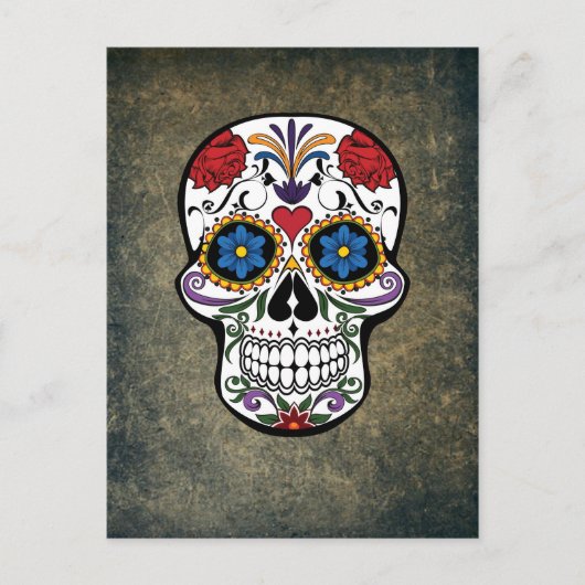 デイオブザデッドスカルディーアデムエルトスメキシコ ポストカード (正面)