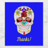 デイオブザデッドスタイルバラスカルオンブルー ワインラベル (シングルラベル)