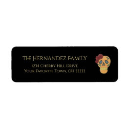 デイオブザデッドハロウィーンスカル差出人住所 ラベル