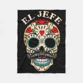 デイオブザデッドメキシエルジェフボスシュガースカルハ フリースブランケット (正面)