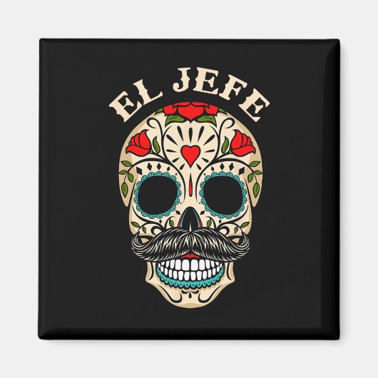 デイオブザデッドメキシエルジェフボスシュガースカルハ マグネット (正面)