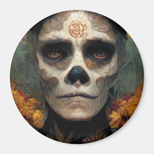 デイオブザデッド3ファンタジースカル マグネット (正面)