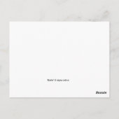 デイオブザデッドDia De Muertosシュガースカルダリア ポストカード (裏面)