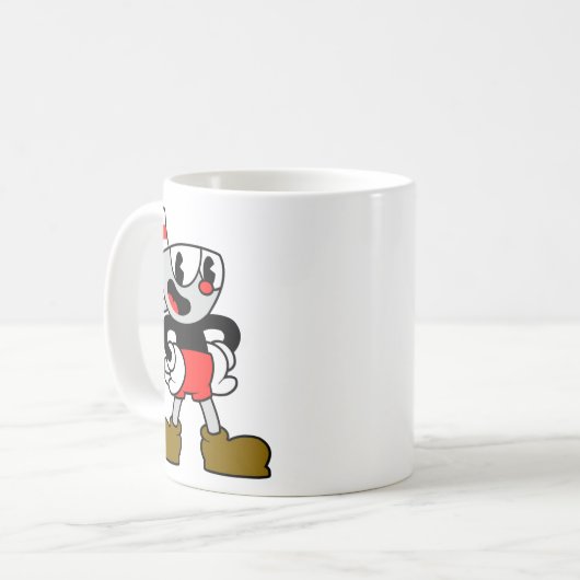 デイギフトマルチプレイヤーカップヘッドビデオゲームカッコいいギフト コーヒーマグカップ (正面左)