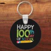 デイギフト学生キッズハッピー100日の学校 キーホルダー (正面)