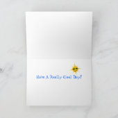 デイクールアットザビーチサーフィンサーフボード誕生日 カード (内部)