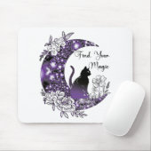 デイグラフィック神秘的な天空の黒猫の月 マウスパッド (マウス)