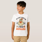 デイケアの先生は怖がらない ハロウィン先生 Tシャツ (正面フル)