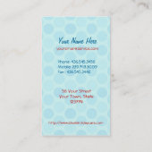 デイケアまたはベビーシッターのためのブルーバードトレイン 名刺 (裏面)