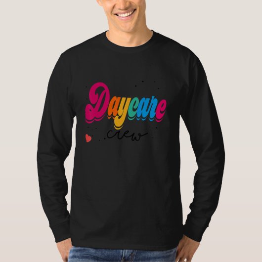 デイケアクルー 学校 保育士 チーム教師 Tシャツ (正面)
