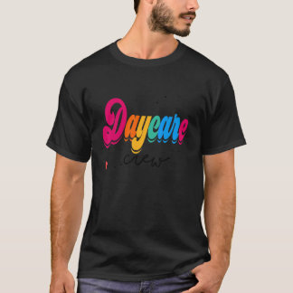 デイケアクルー 学校 保育士 チーム教師 Tシャツ