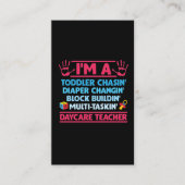 デイケア先生おむつ幼児保育士 名刺 (正面)