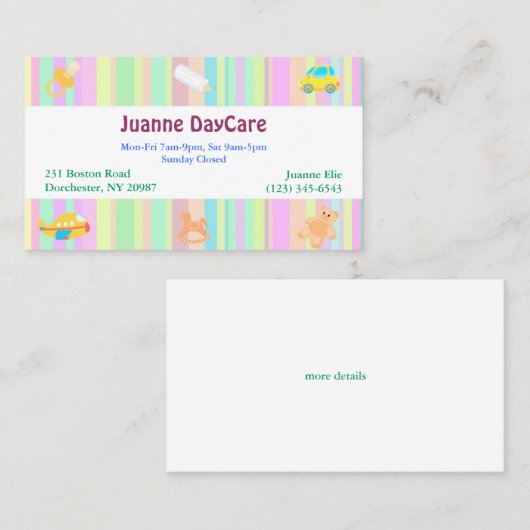 デイケア名刺 名刺 (正面/裏面)