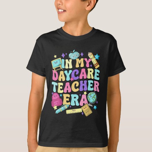 デイケア教師時代 デイケアスタッフ キッズ Tシャツ (正面)