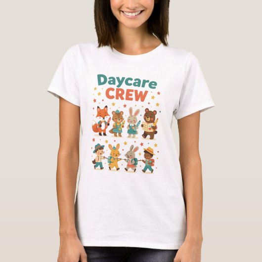 デイケアTシャツデザインアイデア - デイケアクルーの引用 Tシャツ (正面)