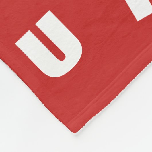 デイケパーソナライズされたア文字 フリースブランケット (角)