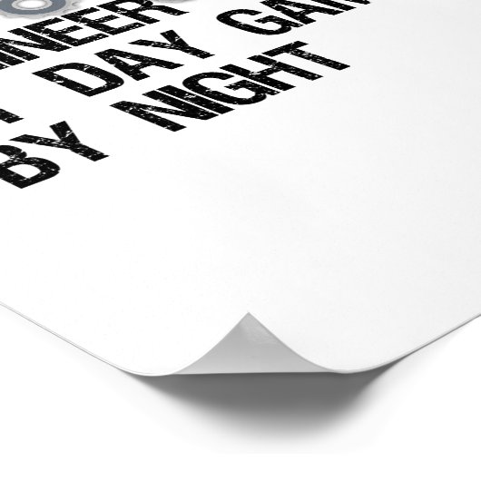 デイゲーマーによる土木技師ナイトポスター ポスター (角)