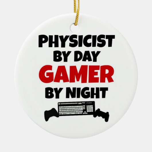 デイゲーマーによる物理学者(夜) セラミックオーナメント (正面)