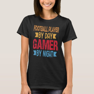 デイゲーマーバイナイトおもしろいミームf tシャツ